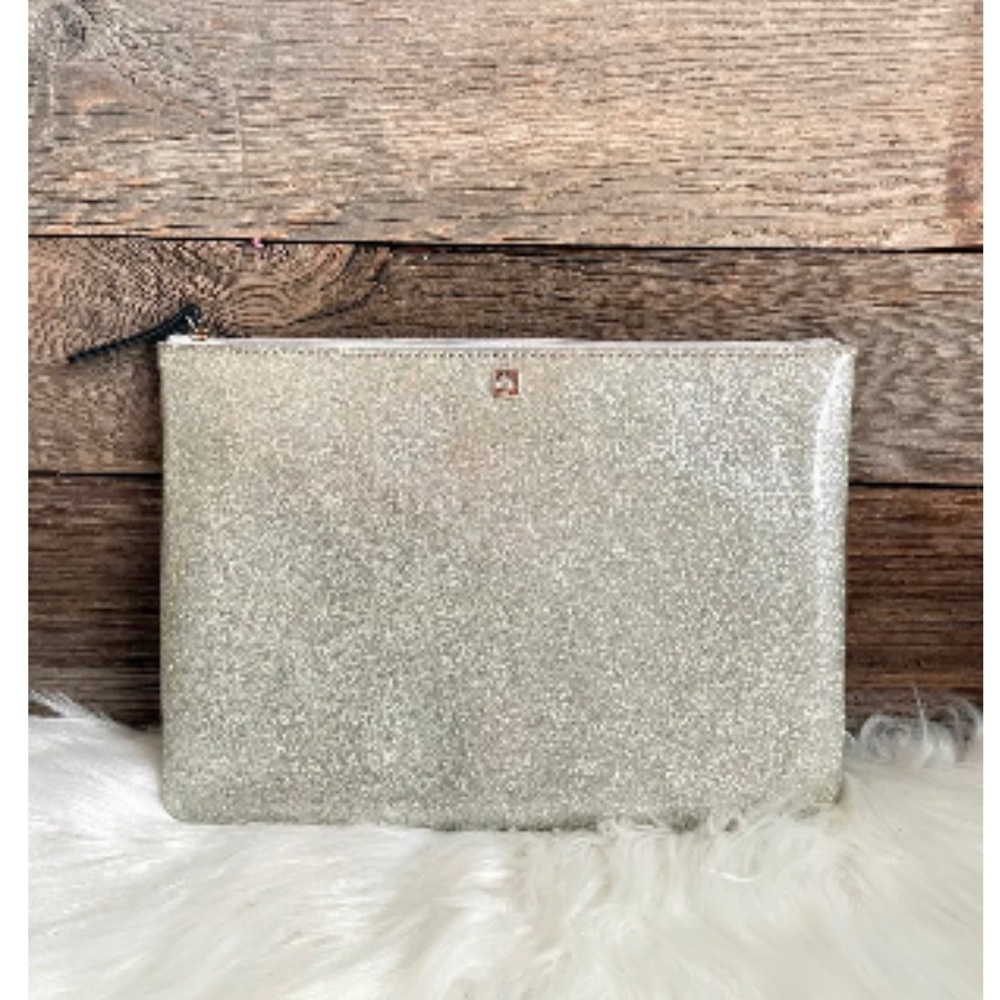 KATE SPADE | Mavis Street Glitter Clutch